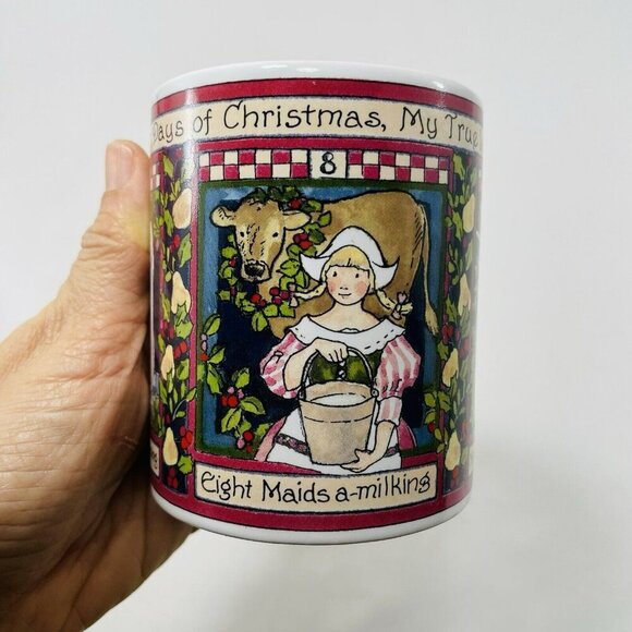 Cic Betty Mug Twelve Days Of Christmas 7 Swans 8 Maids 9 Drummers Replacement - Picture 3 of 11